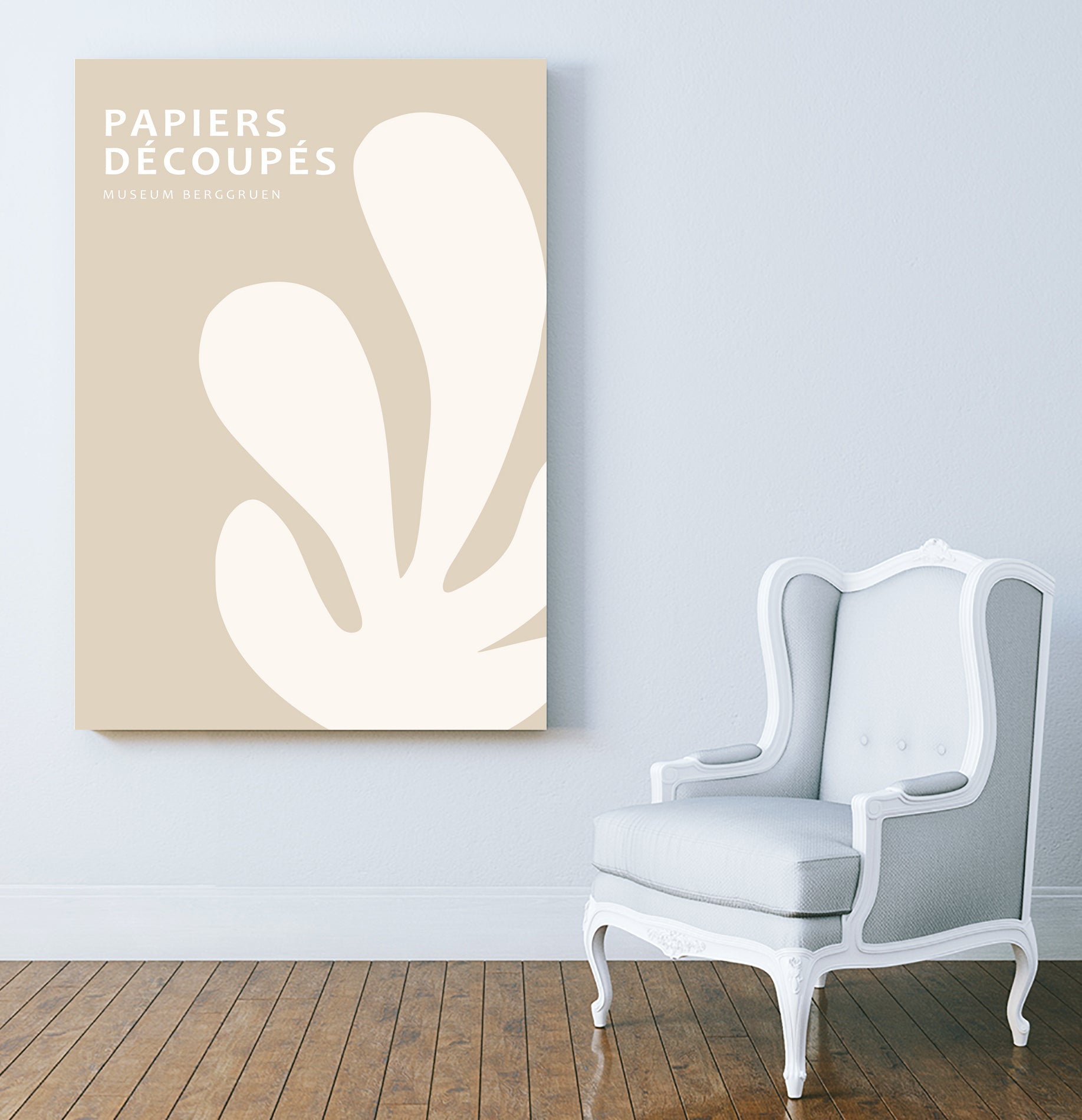 Papiers Découpés XV by M Studio on GIANT ART - beige mid century mid century