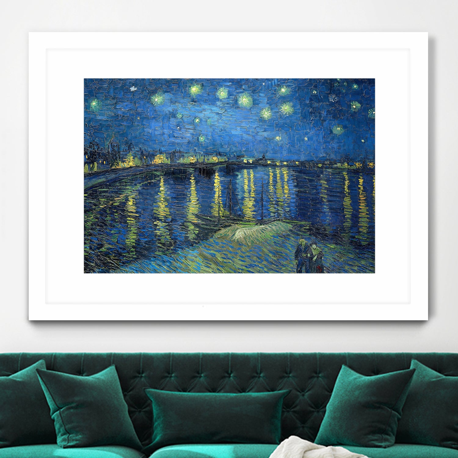 Starry Night Over the Rhône by Vincent van Gogh on GIANT ART - masters masters