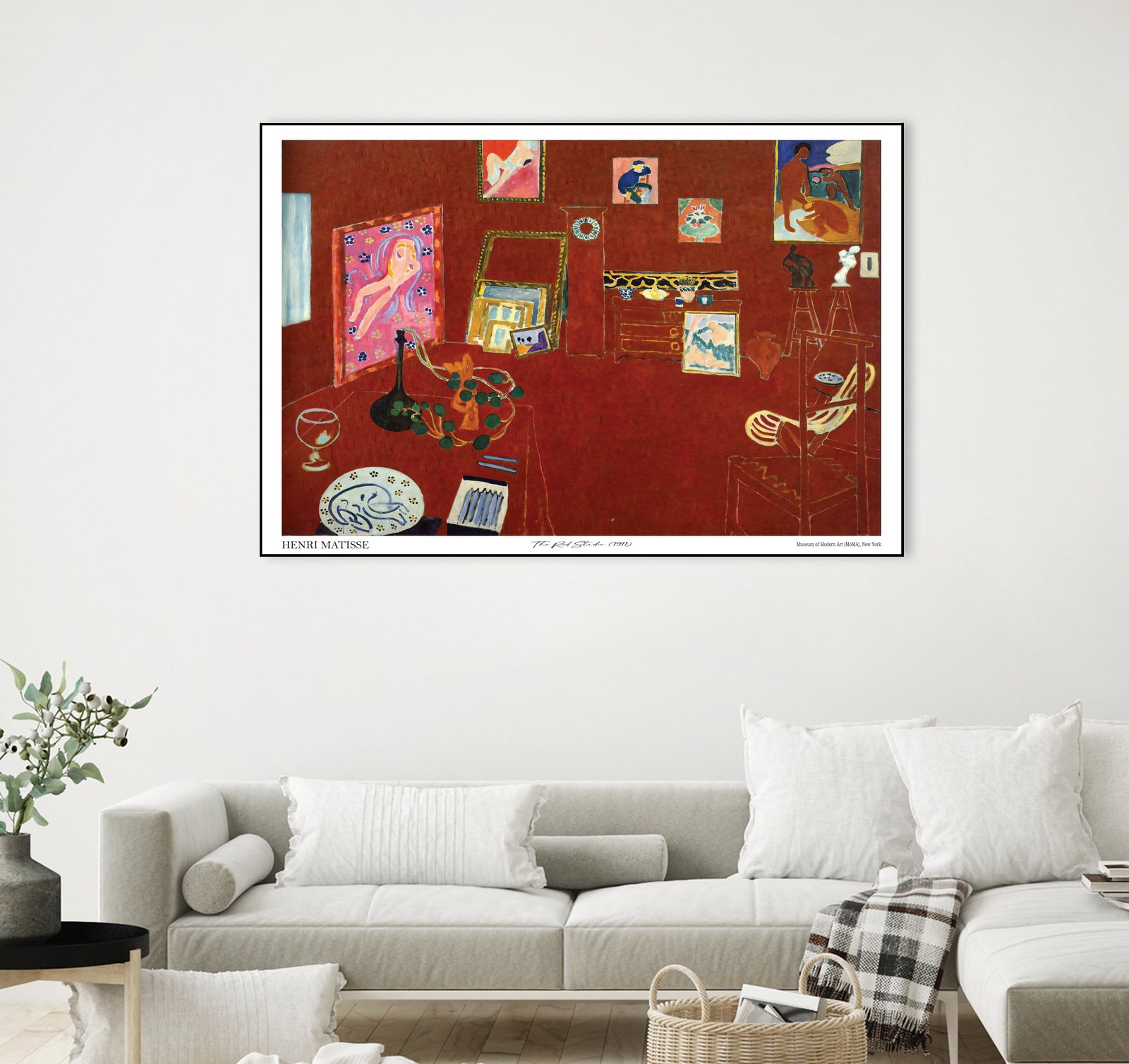 The Red studio by Henri Matisse on GIANT ART - museums