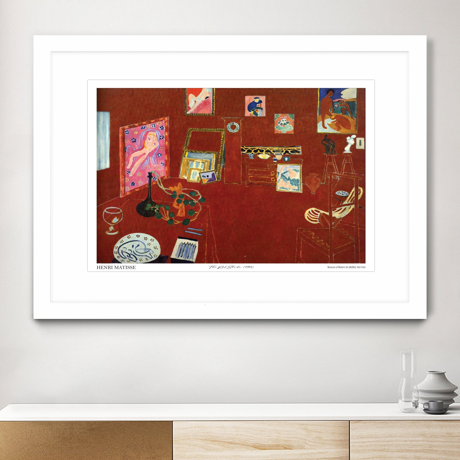 The Red studio by Henri Matisse on GIANT ART - museums