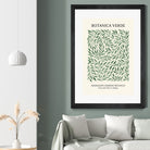 Botanica Verde by M Studio on GIANT ART - green botanical framed canvas