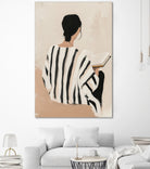 women reading by Mstudio on GIANT ART - beige figurative