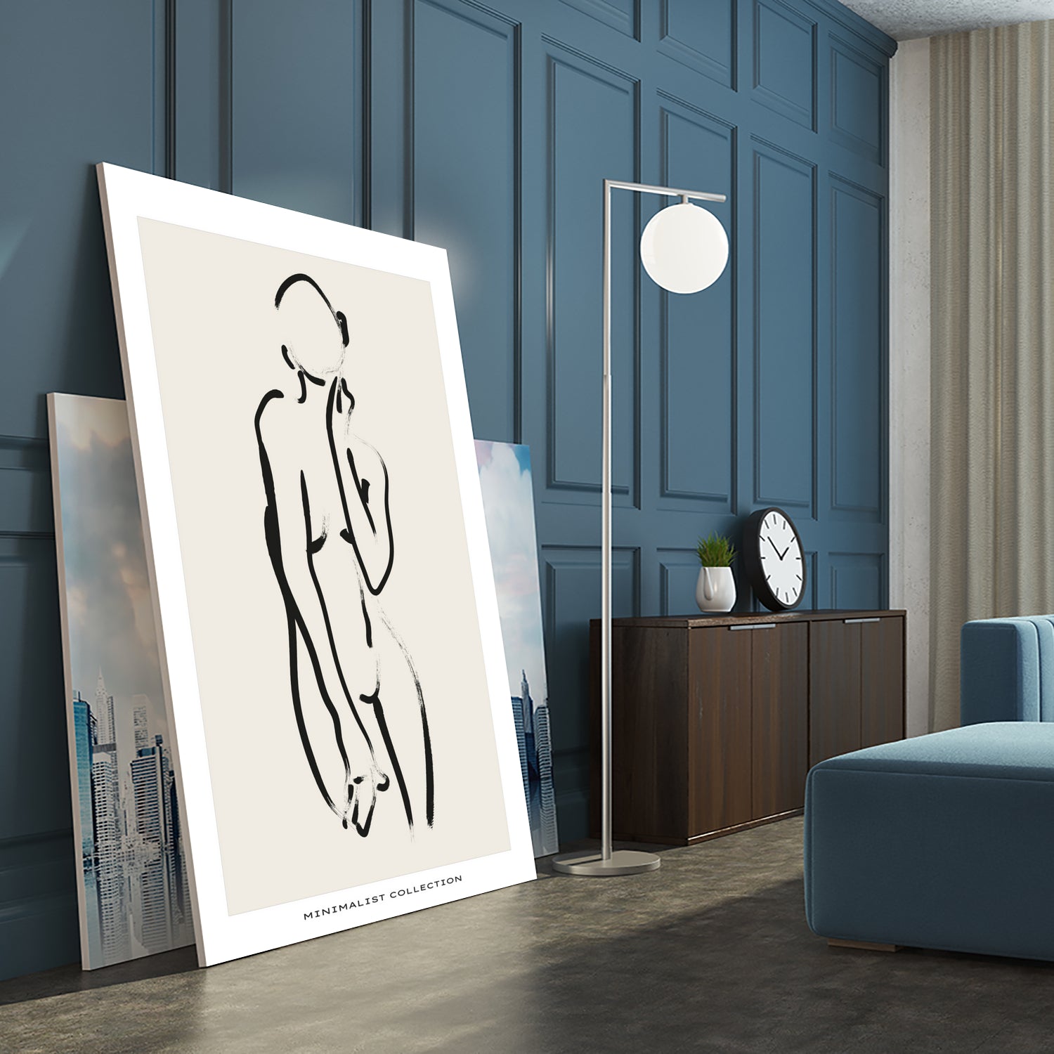 Nude no.2 by M Studio on GIANT ART - beige figurative woman