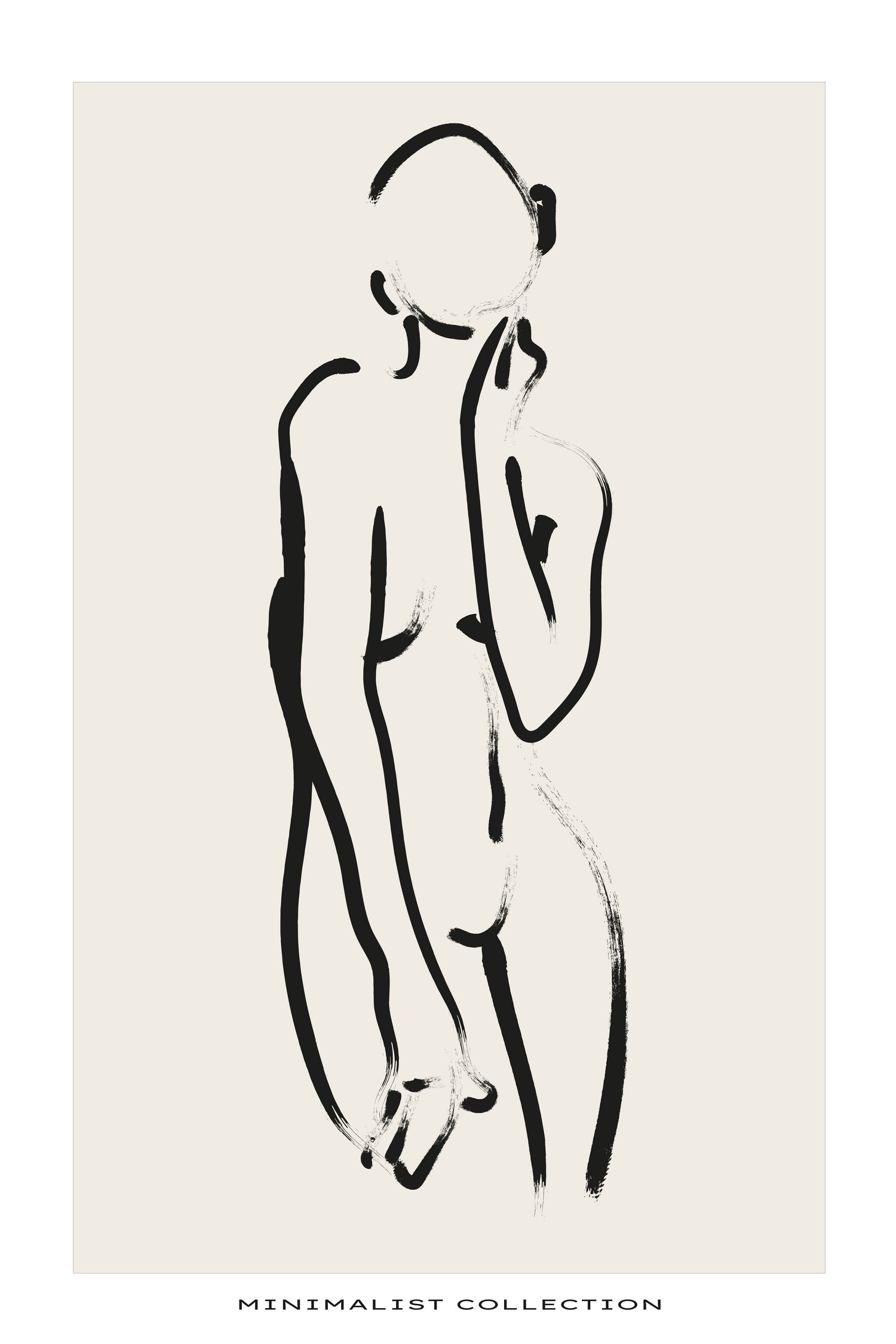 Nude no.2 by M Studio on GIANT ART - beige figurative woman