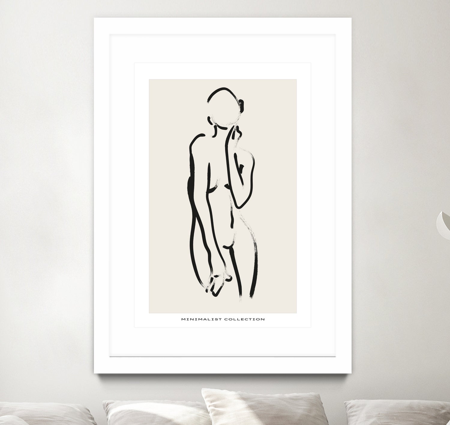 Nude no.2 by M Studio on GIANT ART - beige figurative woman