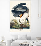 Great Blue Heron by John James Audubon on GIANT ART - green botanical nature