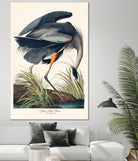 Great Blue Heron by John James Audubon on GIANT ART - green botanical nature
