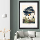 Great Blue Heron by John James Audubon on GIANT ART - green botanical nature