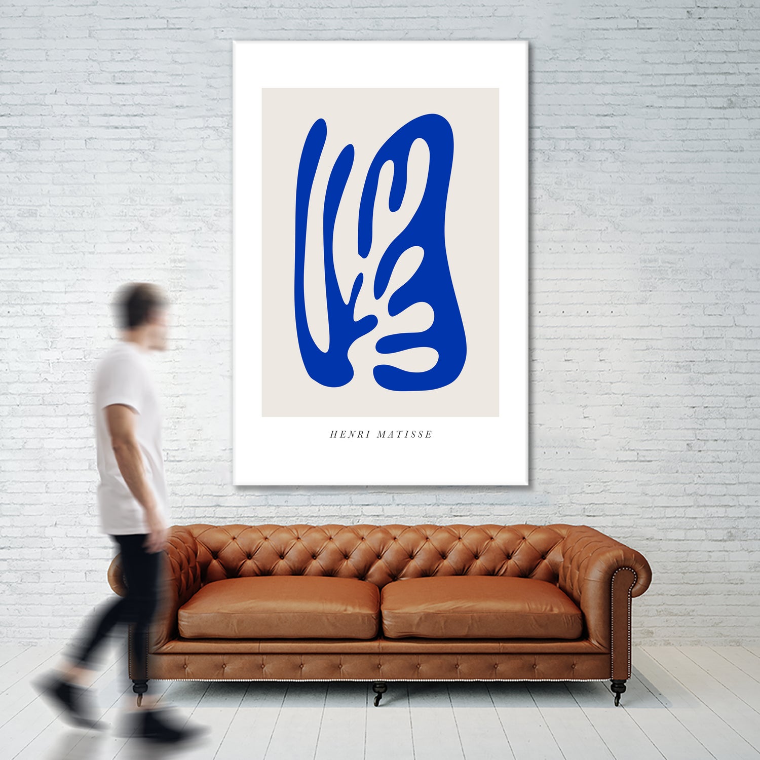 Papiers Découpés by Matisse on GIANT ART - blue modern framed canvas