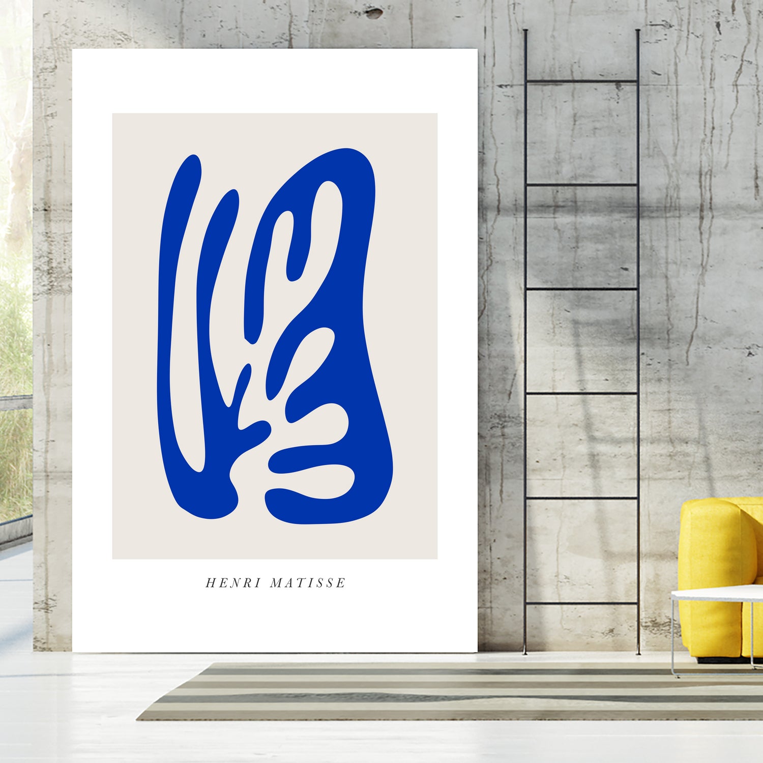 Papiers Découpés by Matisse on GIANT ART - blue modern framed canvas