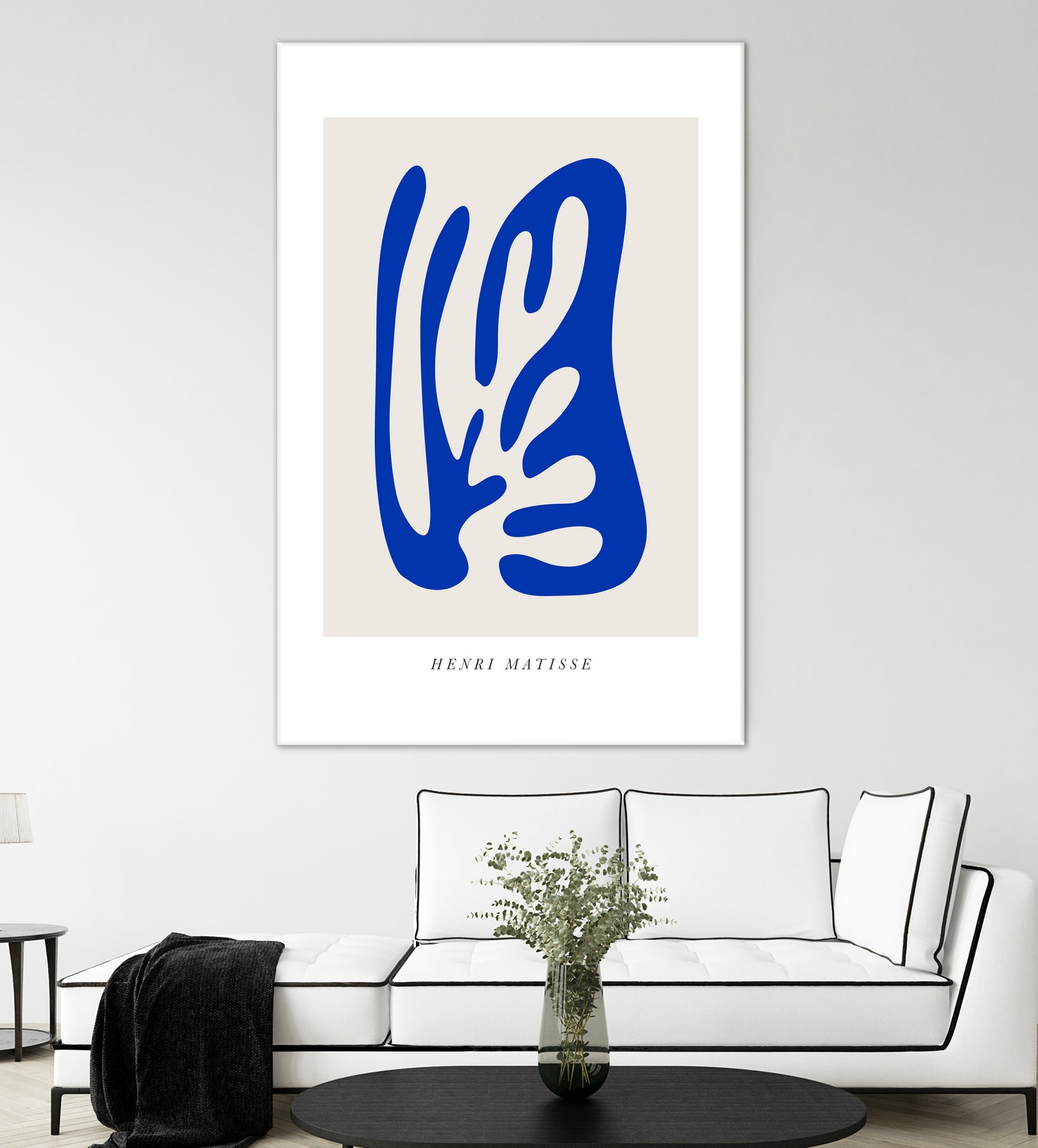 Papiers Découpés by Matisse on GIANT ART - blue modern framed canvas