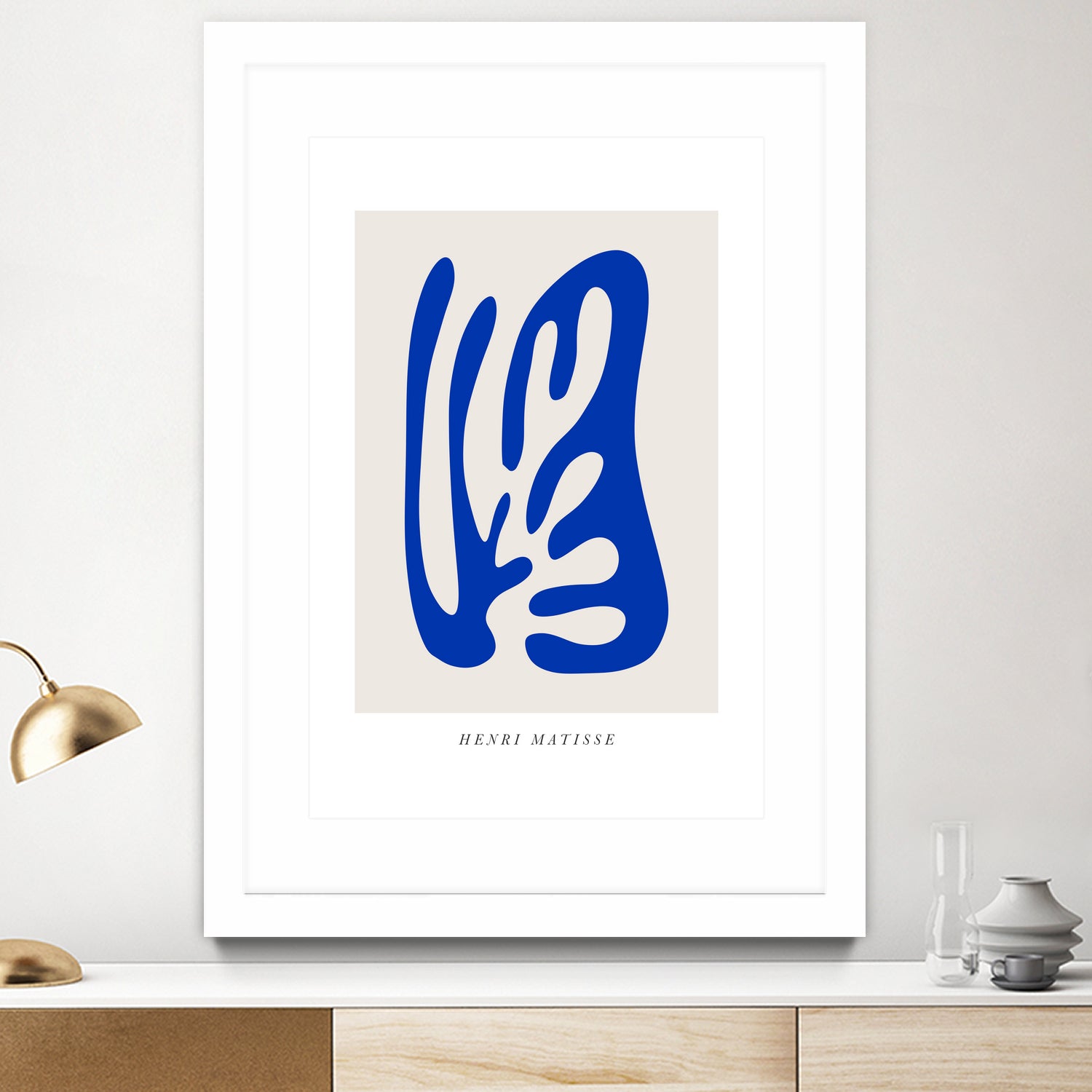 Papiers Découpés by Matisse on GIANT ART - blue modern framed canvas