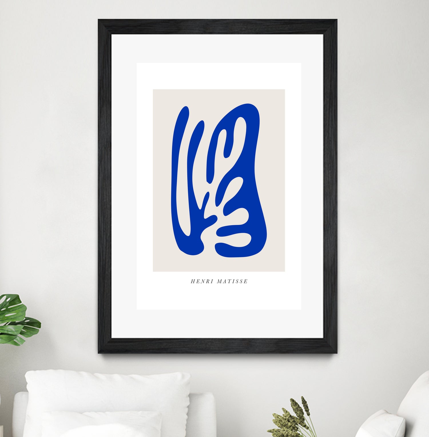 Papiers Découpés by Matisse on GIANT ART - blue modern framed canvas