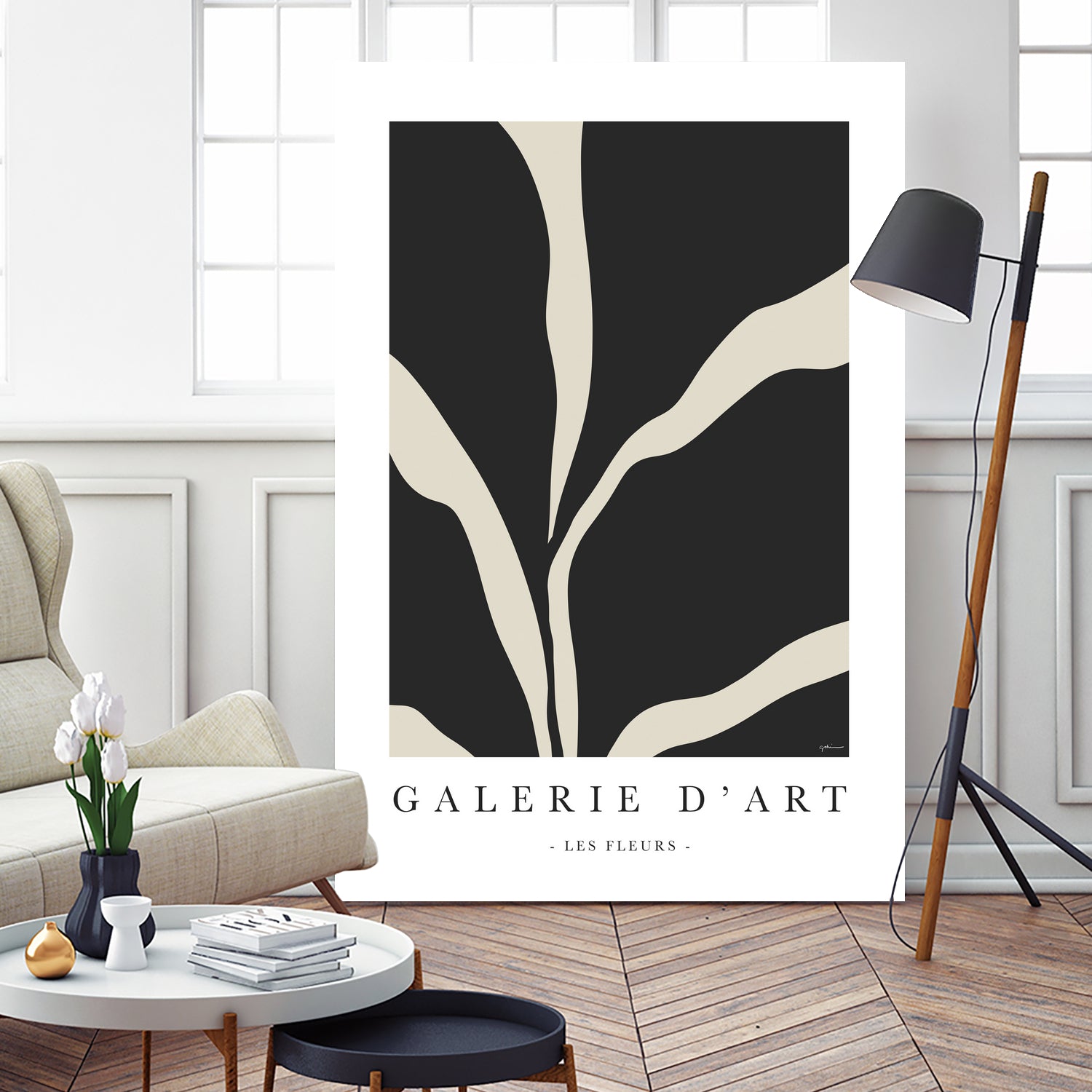 Les Flreurs by M Studio on GIANT ART - black illustration