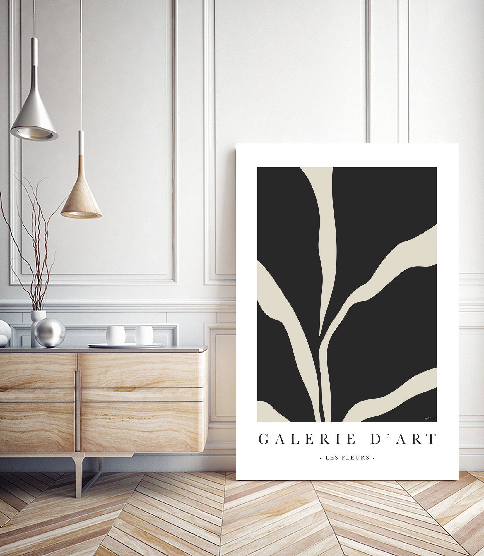 Les Flreurs by M Studio on GIANT ART - black illustration