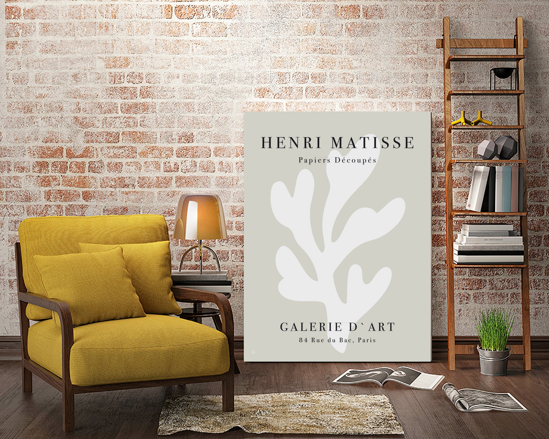 Papiers Découpés XI by M Studio on GIANT ART - beige matisse