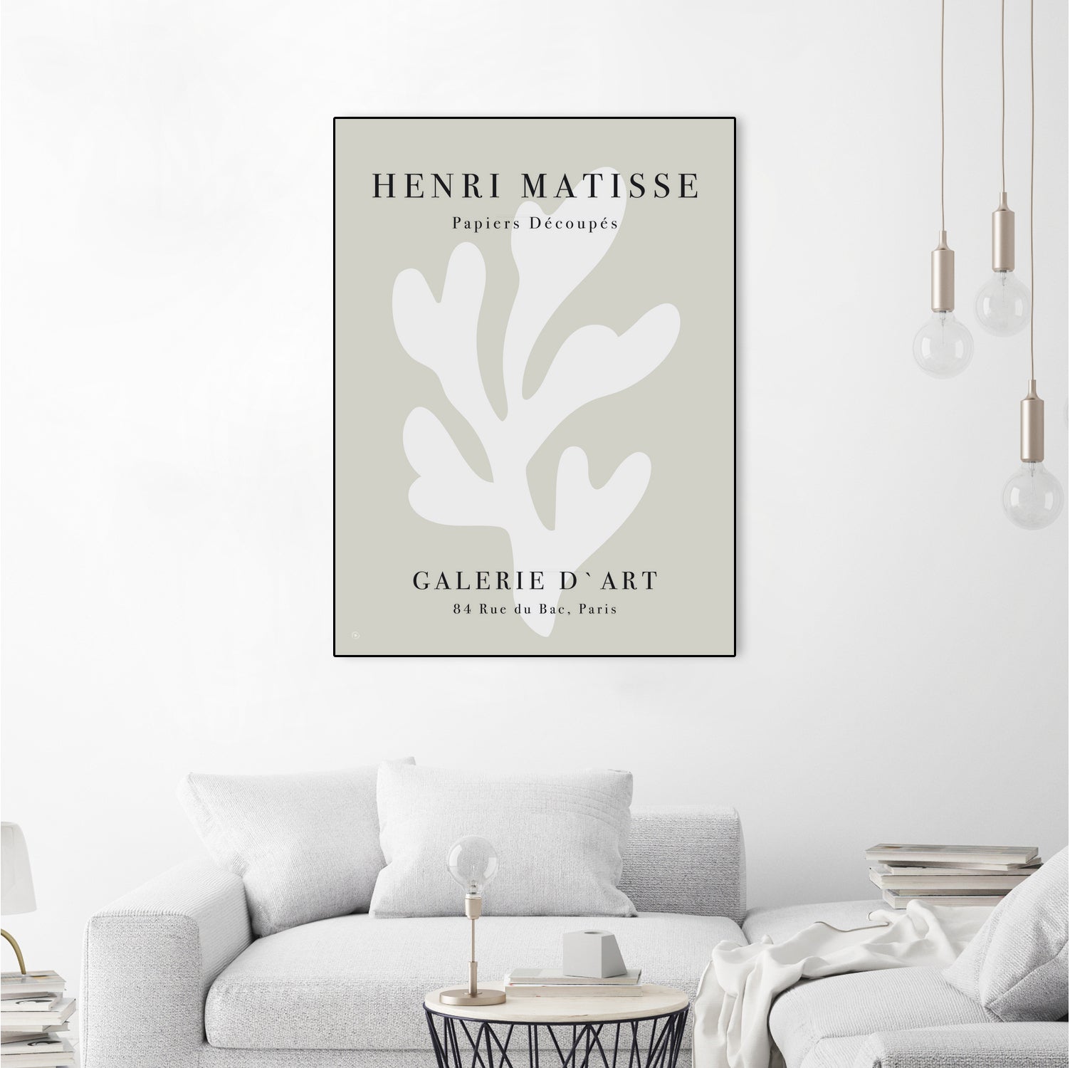 Papiers Découpés XI by M Studio on GIANT ART - beige matisse