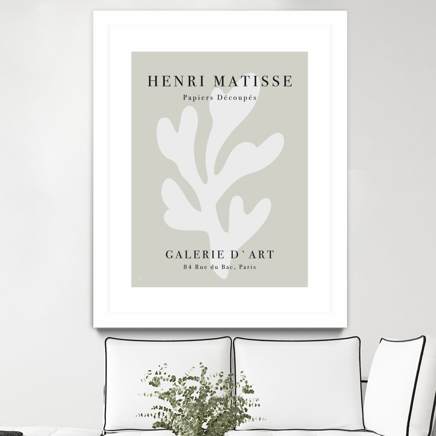 Papiers Découpés XI by M Studio on GIANT ART - beige matisse