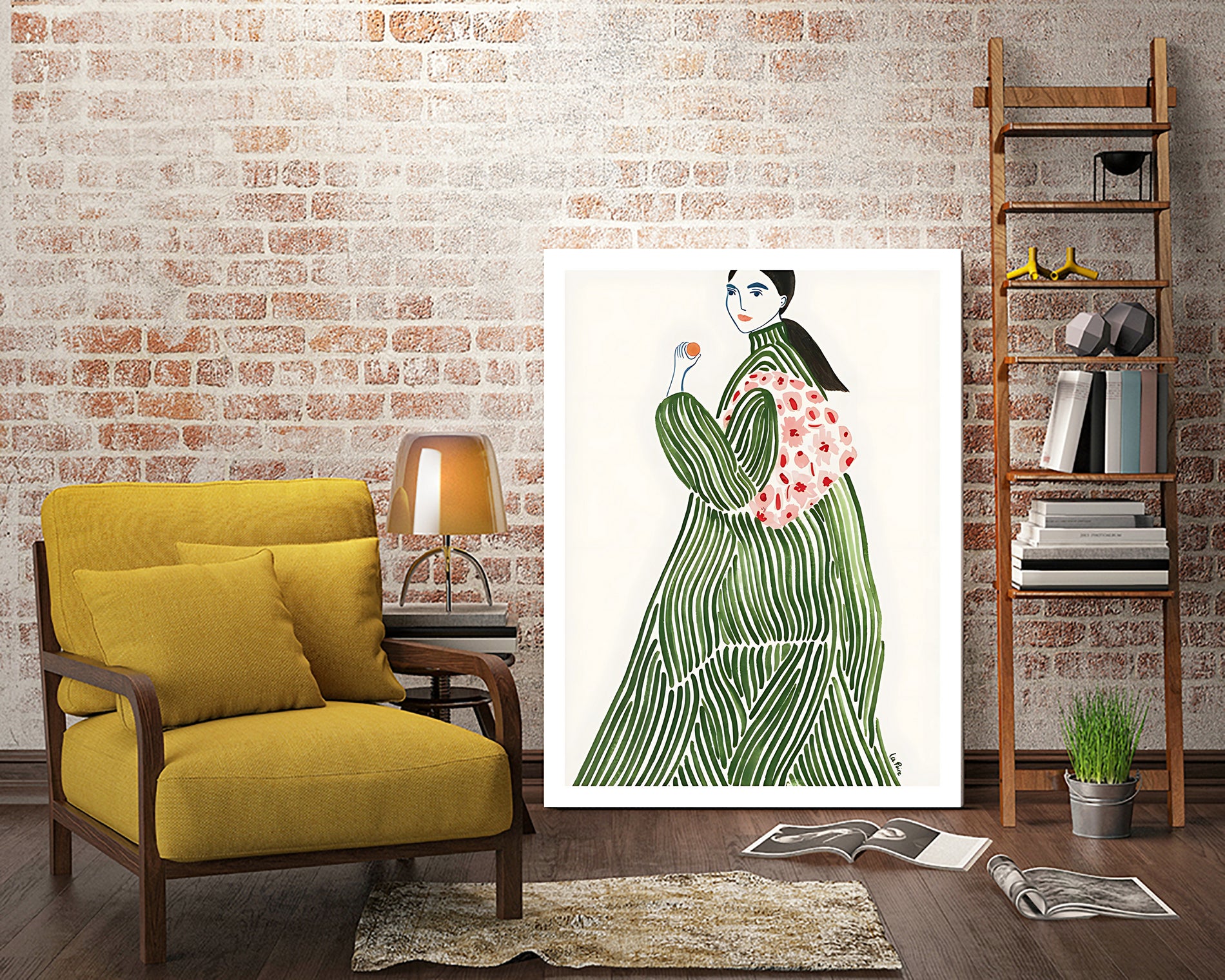 Incognito by M Studio on GIANT ART - pink illustration