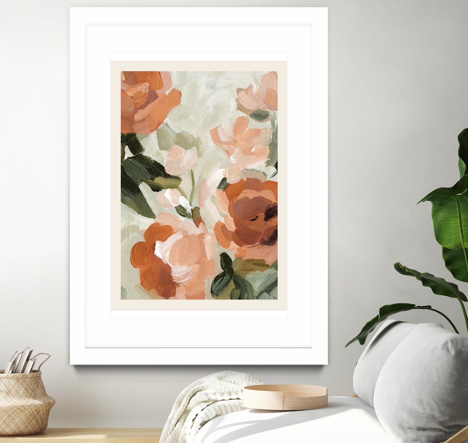 Autumn Blossom by M Studio on GIANT ART - green botanical flowers