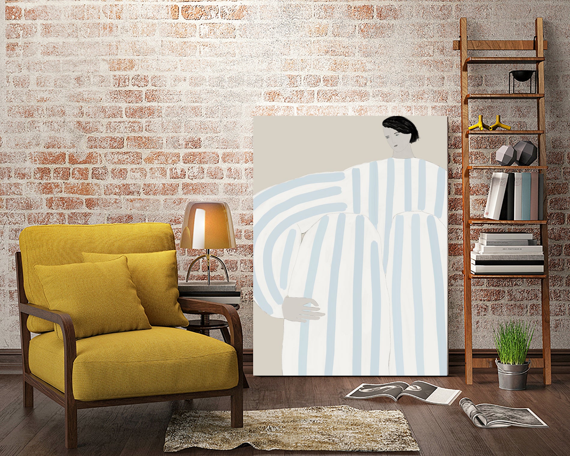 Form I by M Studio on GIANT ART - beige