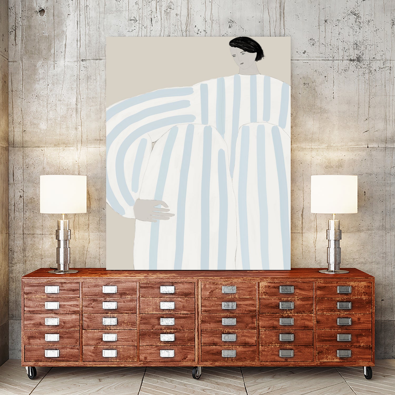 Form I by M Studio on GIANT ART - beige