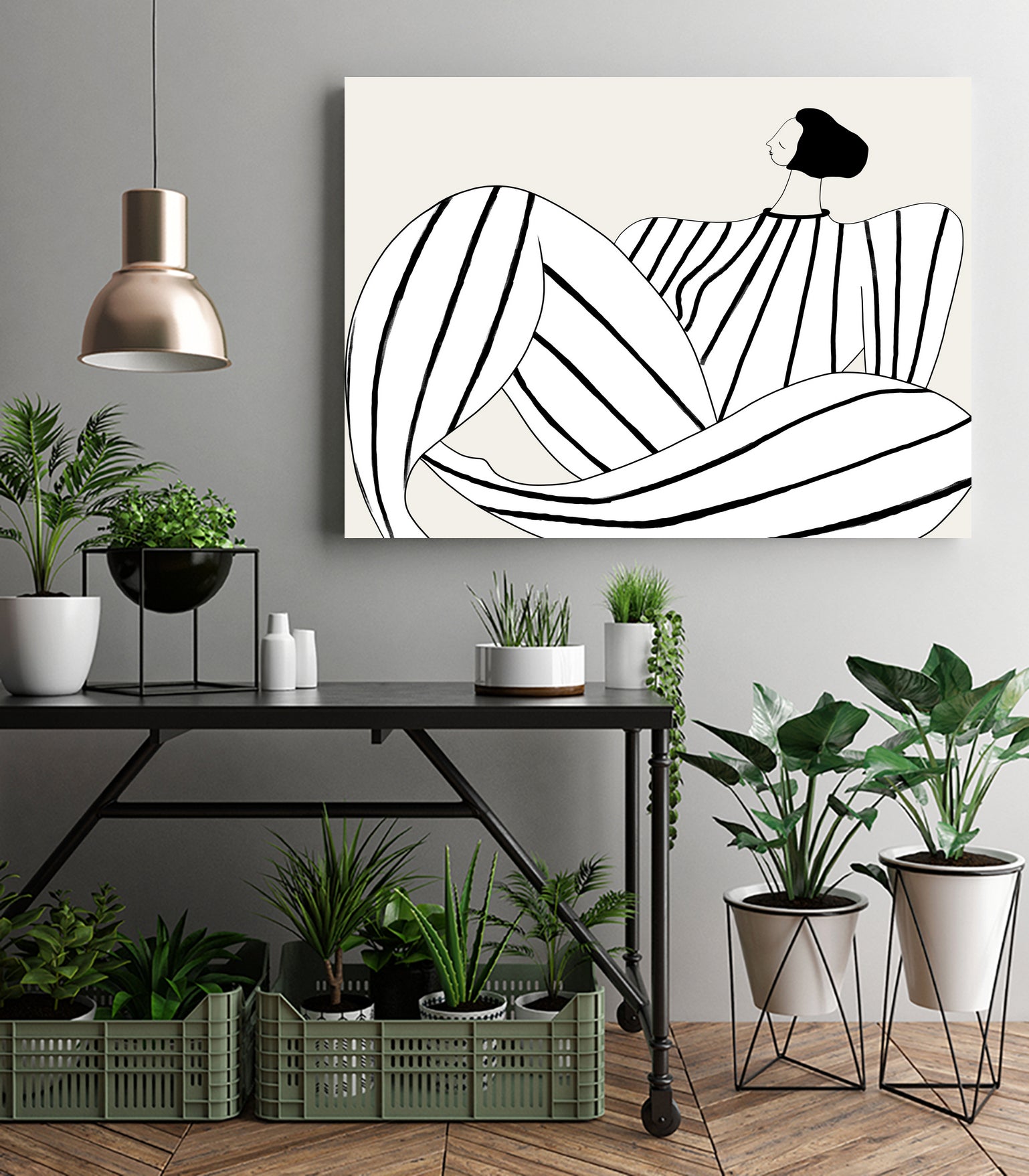 Forms III by M Studio on GIANT ART - woman