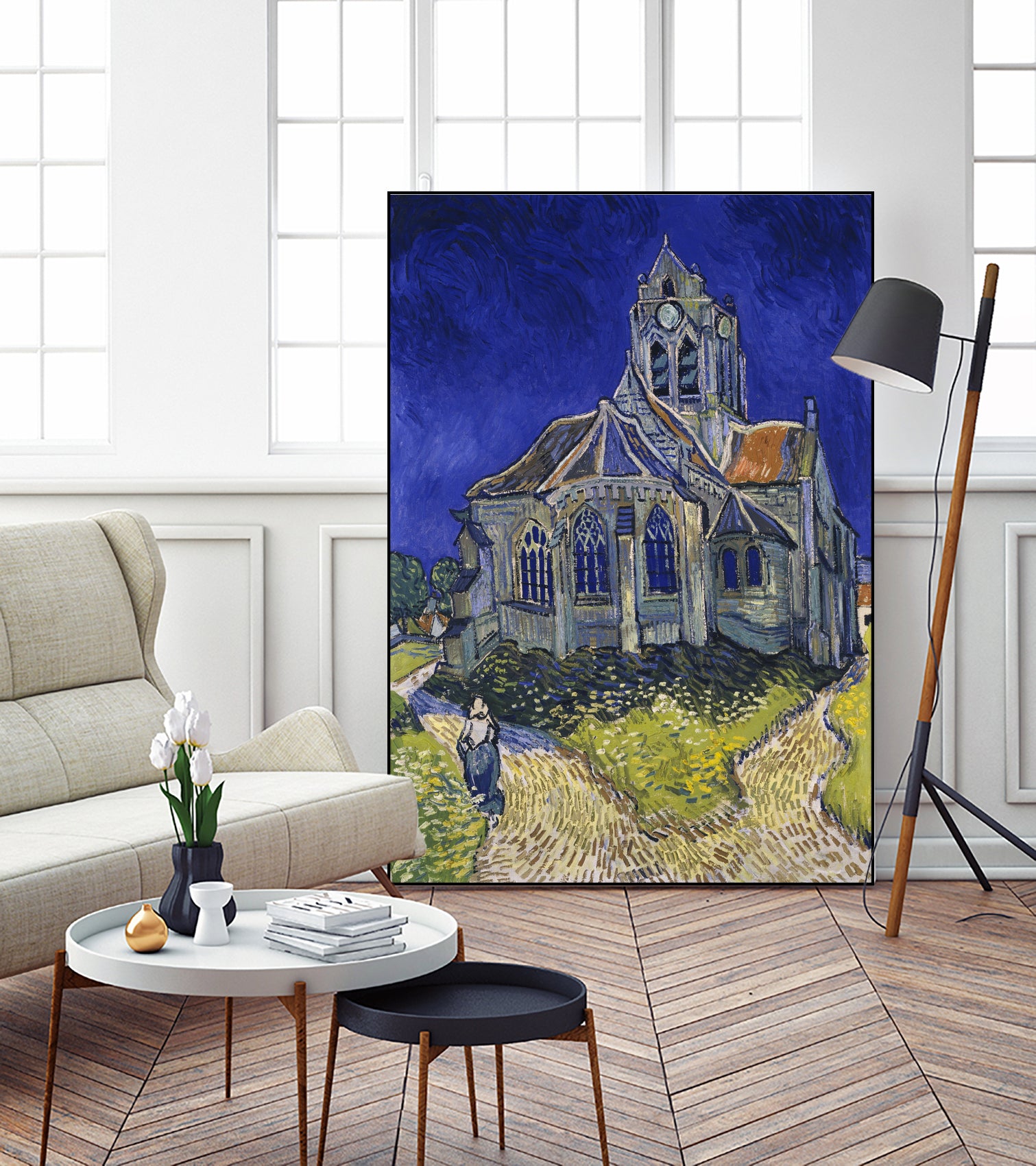 The Church in Auvers-sur-Oise by Vincent van Gogh on GIANT ART - museums