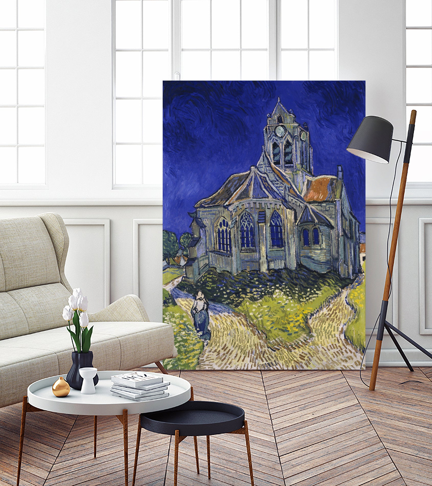 The Church in Auvers-sur-Oise by Vincent van Gogh on GIANT ART - museums