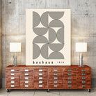 Bauhaus 1919 by M studio on GIANT ART - beige abstact framed canvas