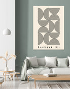 Bauhaus 1919 by M studio on GIANT ART - beige abstact framed canvas