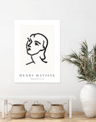 Le visage by M Studio on GIANT ART - white line art matisse