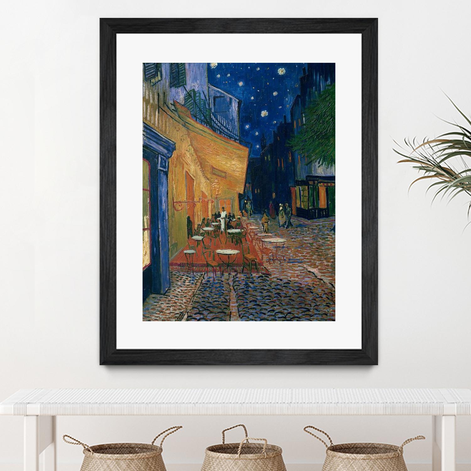 Cafe-terrace at night (Place du forum in Arles), 1888 by Vincent van Gogh on GIANT ART - museums