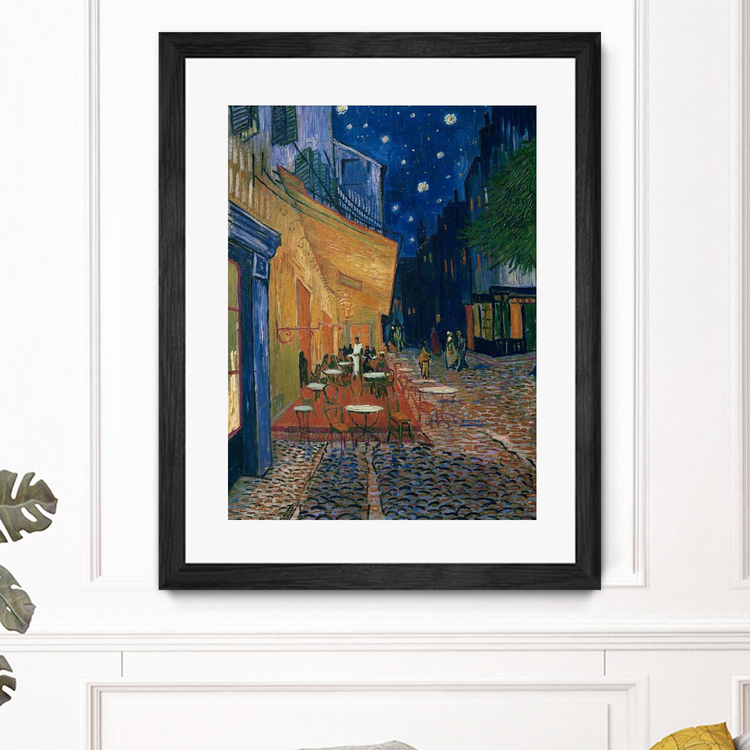 Cafe-terrace at night (Place du forum in Arles), 1888 by Vincent van Gogh on GIANT ART - museums