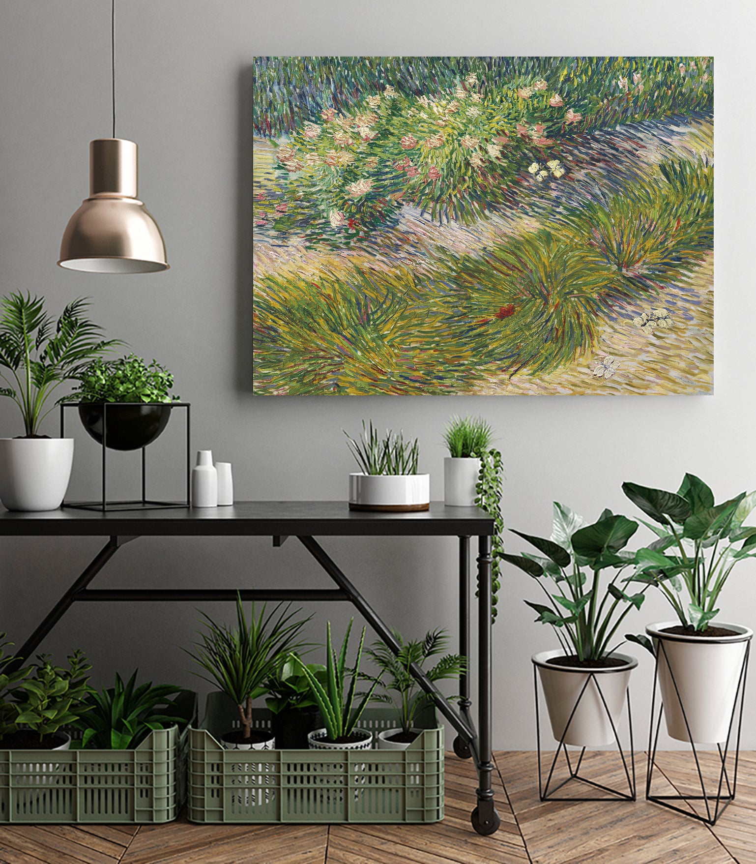 Coin de jardin avec papillons by Vincent van Gogh on GIANT ART
