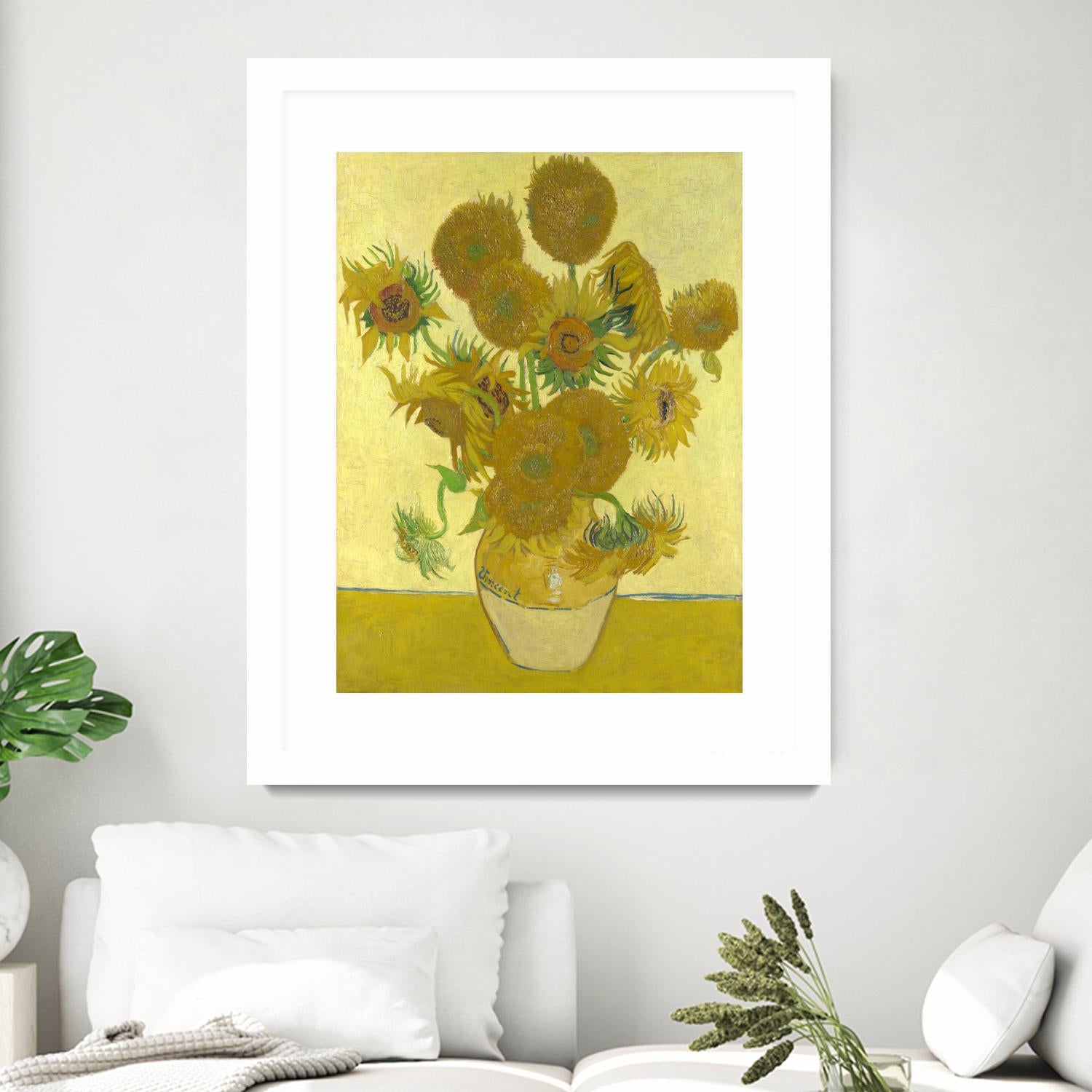 Sunflowers on Gold, 1888 by Vicent van Gogh on GIANT ART