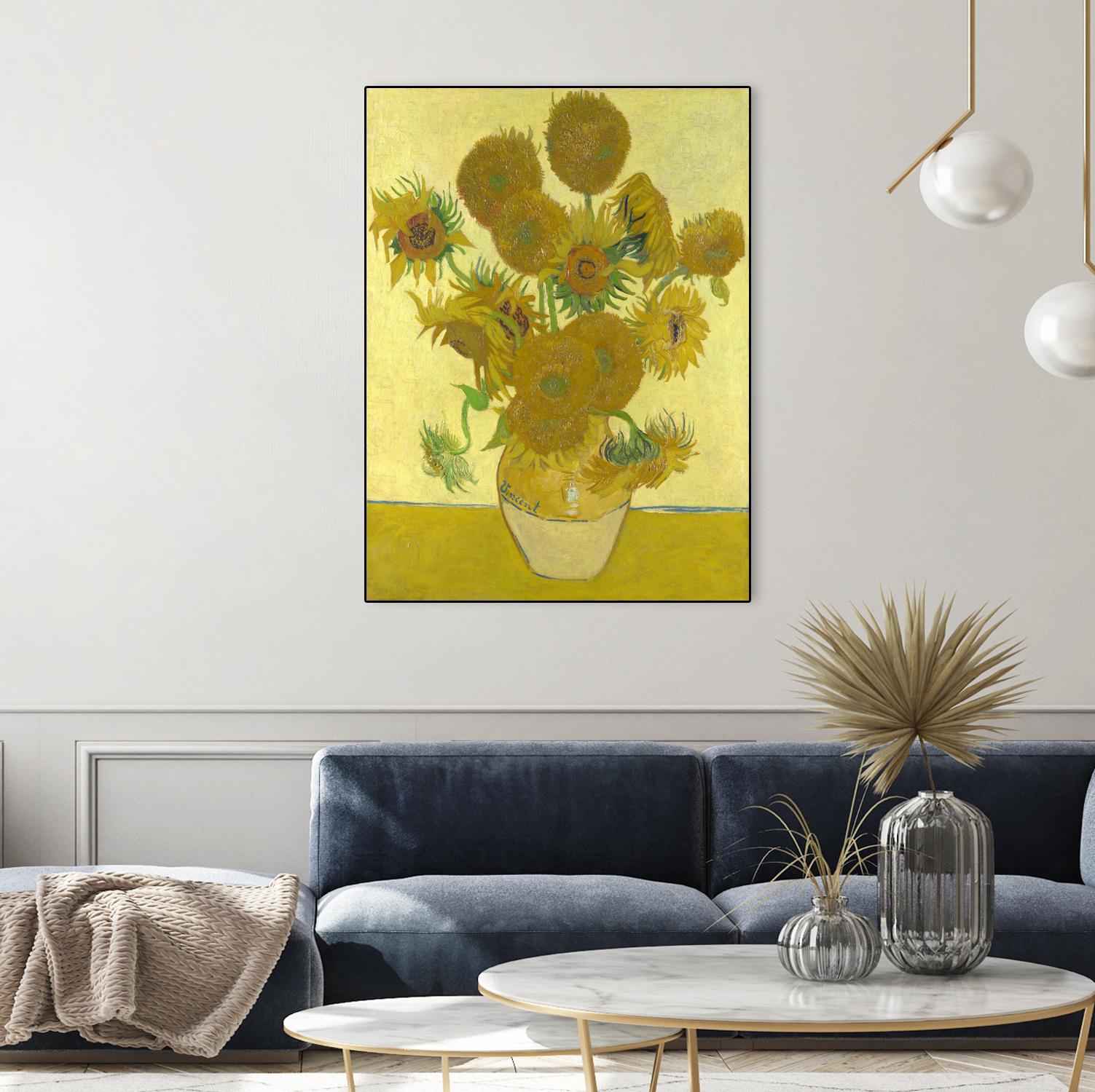 Sunflowers on Gold, 1888 by Vicent van Gogh on GIANT ART