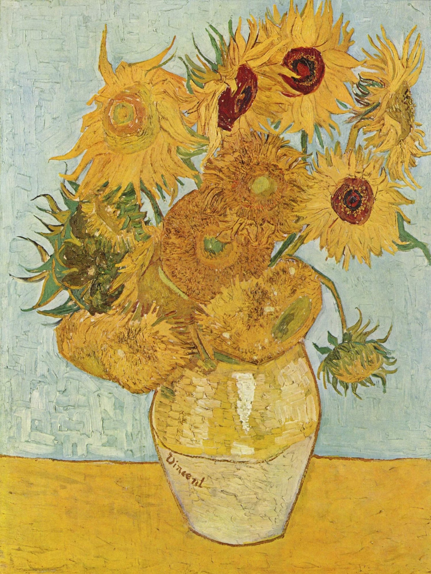 Sunflowers on Blue, 1888 by Vincent van Gogh on GIANT ART