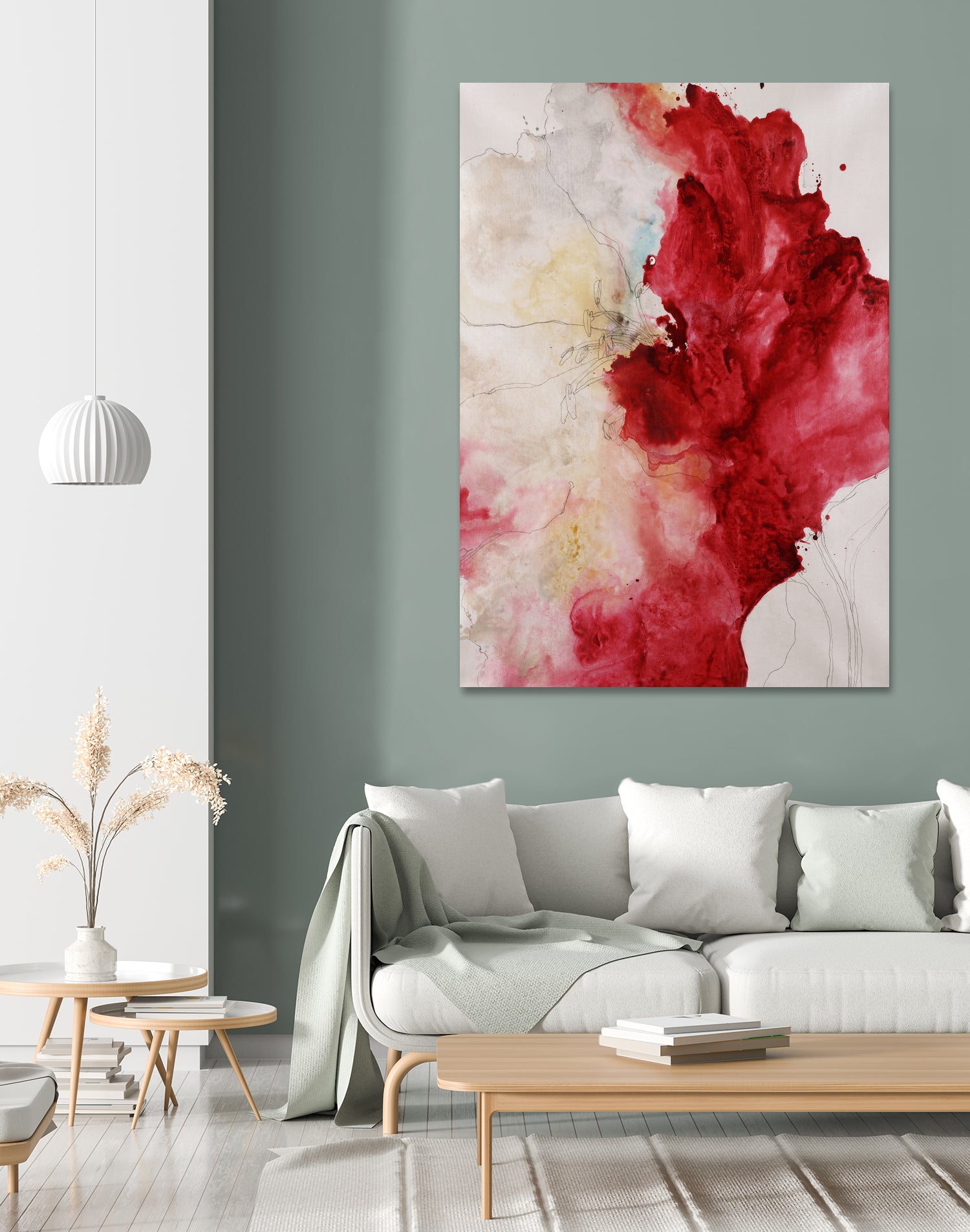 Botanical Beauty I by Daleno Art on GIANT ART - blue absrtact