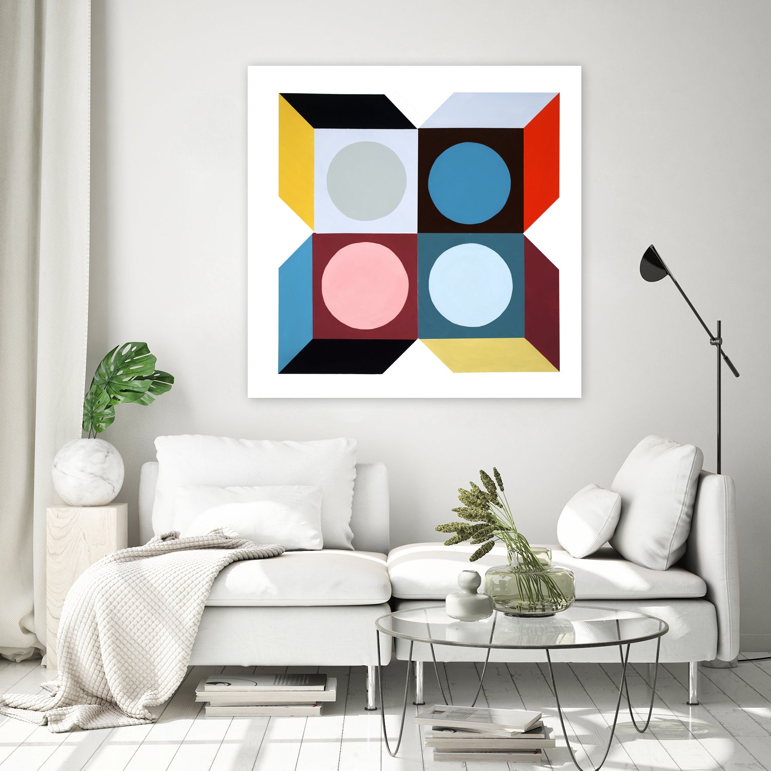 Rubik III by Daleno Art on GIANT ART - pink absrtact