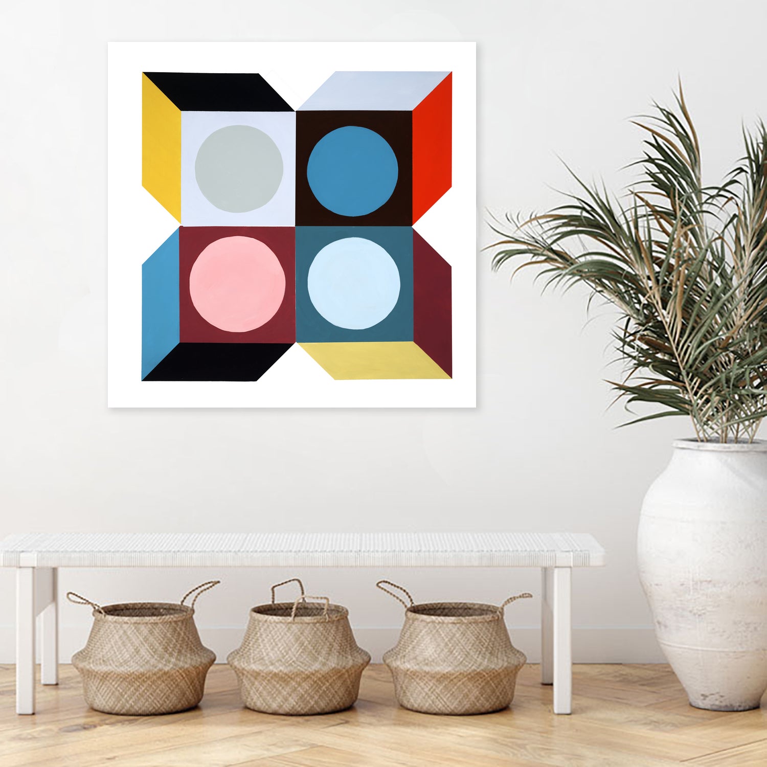 Rubik III by Daleno Art on GIANT ART - pink absrtact