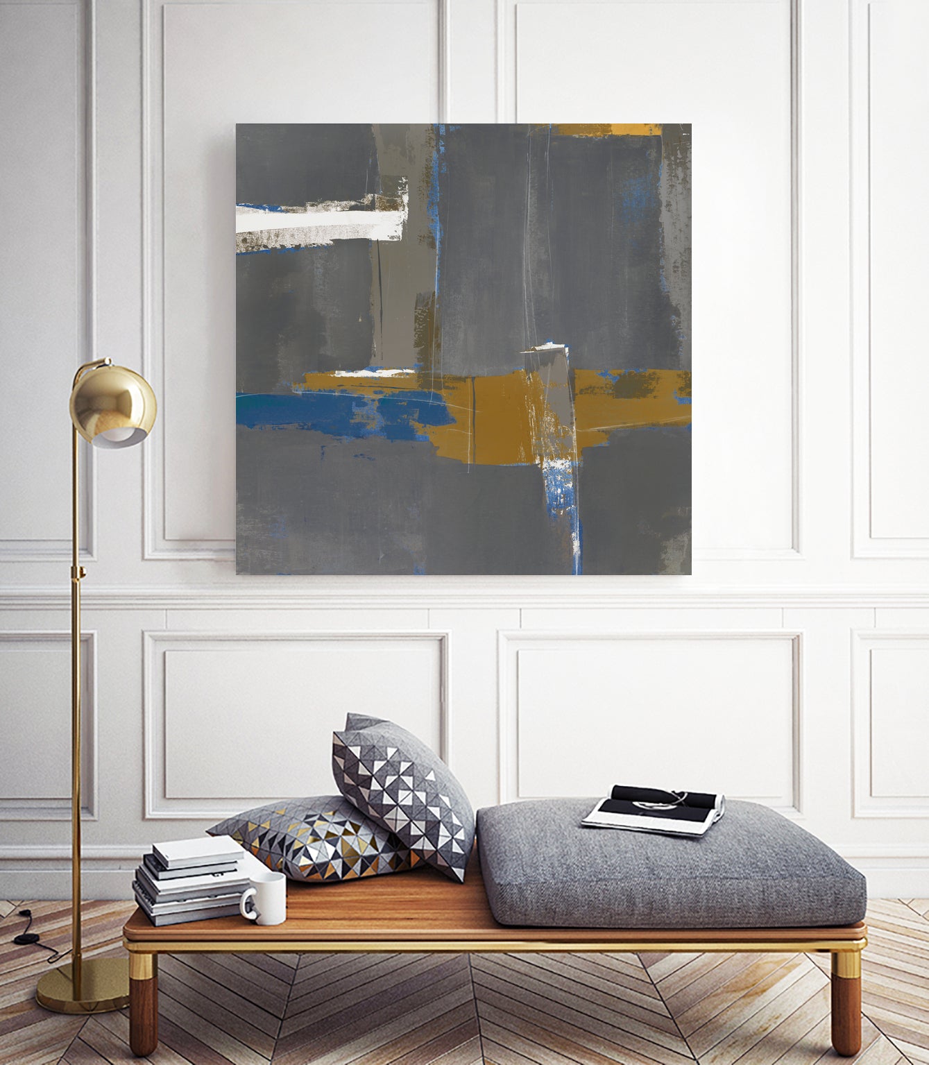 Filing Edges I by Daleno Art on GIANT ART - white abstract