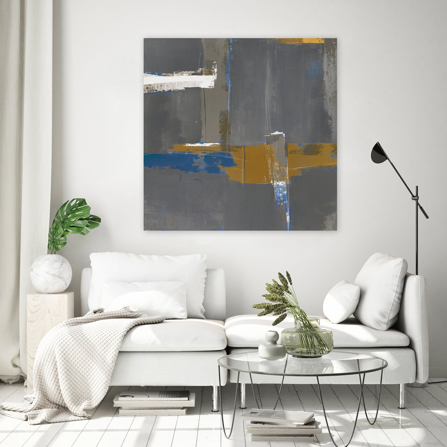 Filing Edges I by Daleno Art on GIANT ART - white abstract