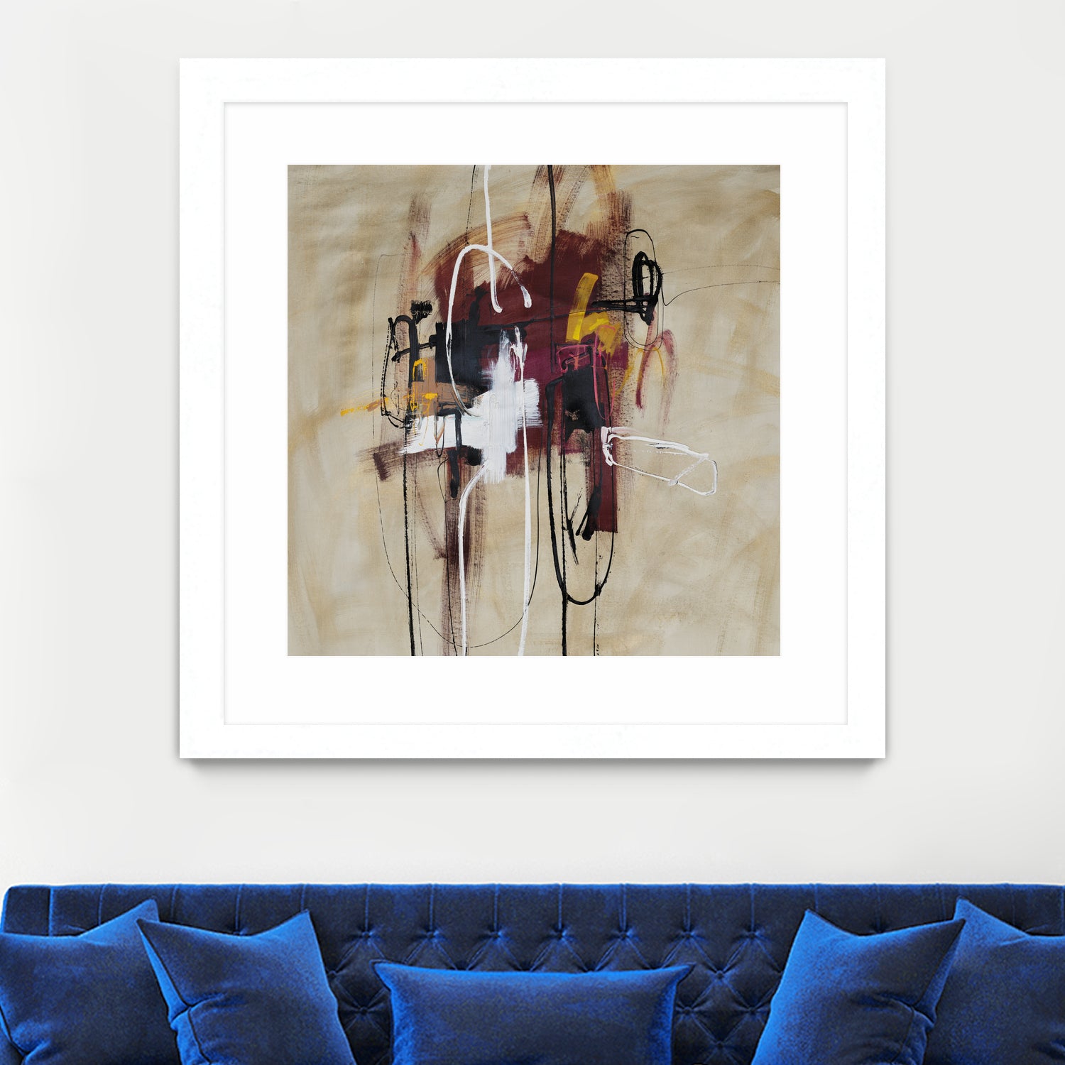 Closely Listening by Daleno Art on GIANT ART - brown abstract