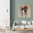 Closely Listening by Daleno Art on GIANT ART - brown abstract