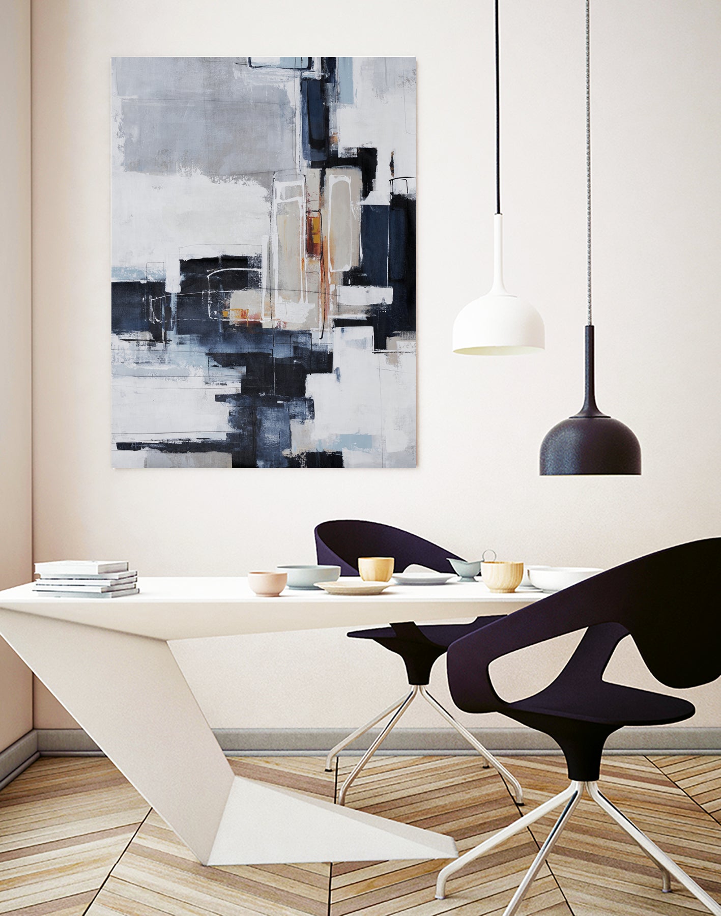 Top Tier by Daleno Art on GIANT ART - grey abstract