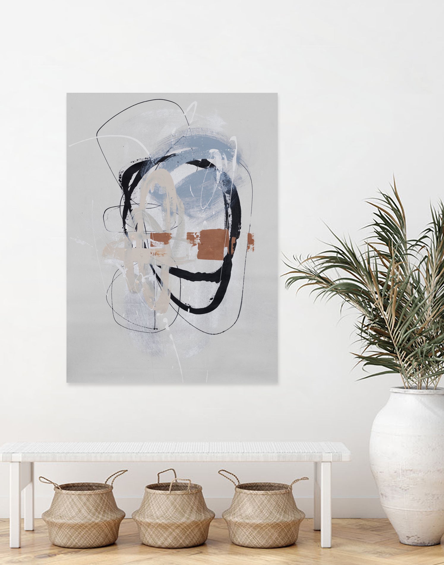 Collision I by Daleno Art on GIANT ART - brown abstract