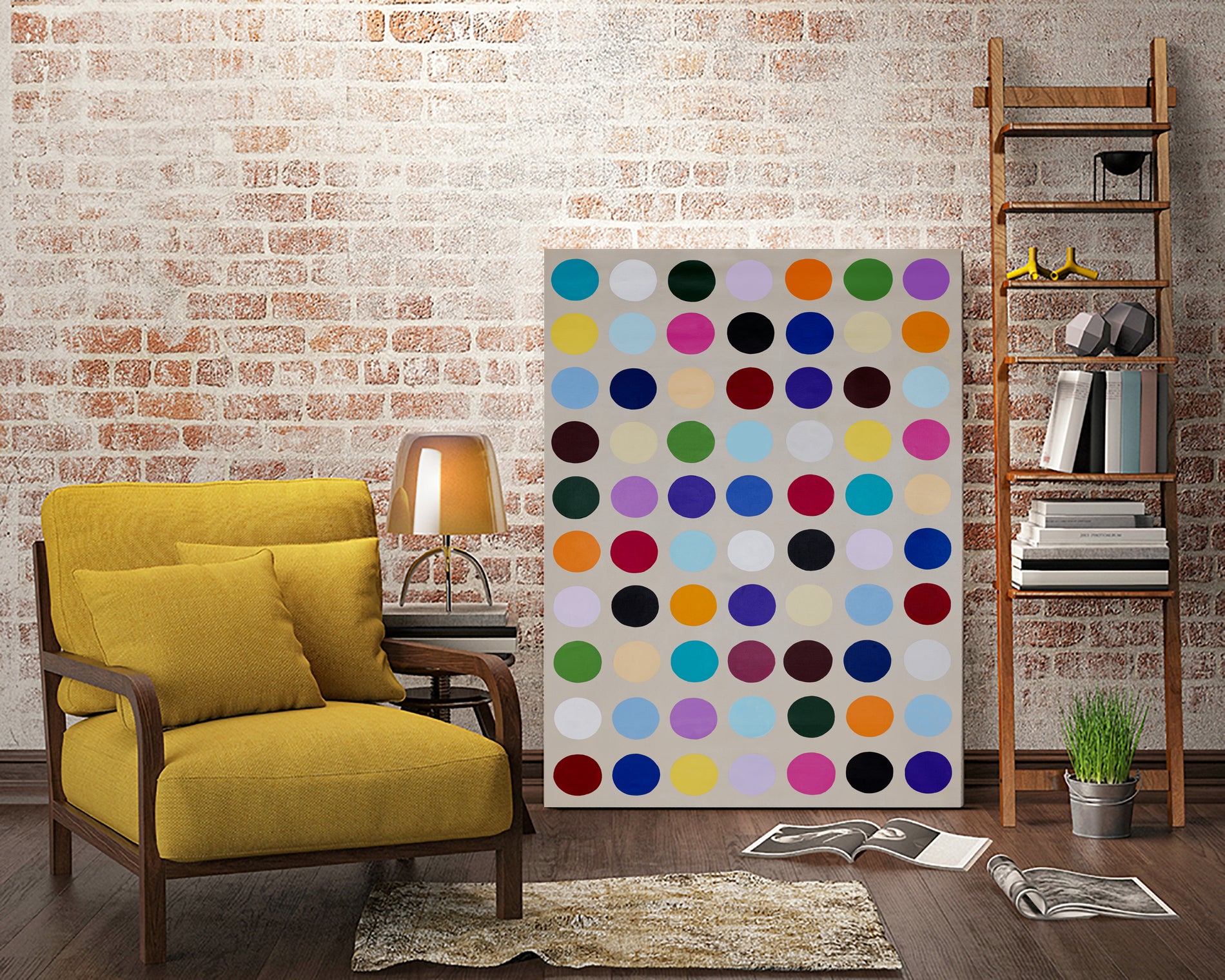 Carnival Cups by Daleno Art on GIANT ART - orange abstract