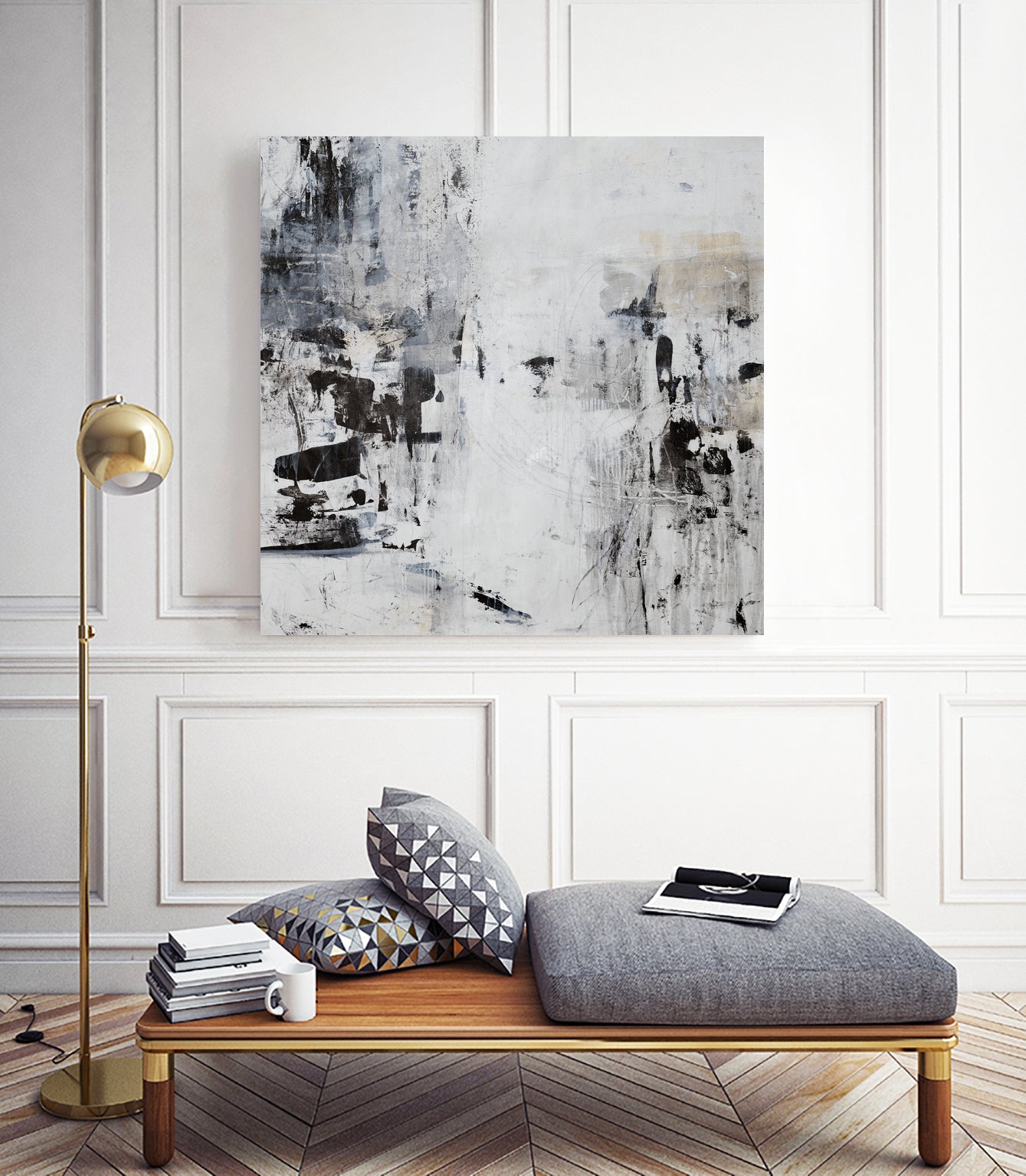 Dont Lose Track by Daleno Art on GIANT ART - balck abstract