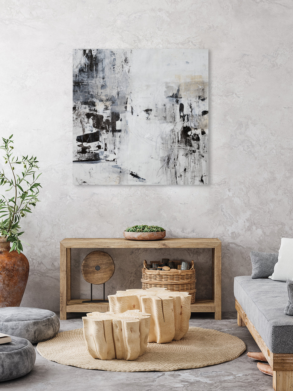 Dont Lose Track by Daleno Art on GIANT ART - balck abstract